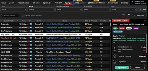 Senhas para Freerolls no PokerStars e Programação de Torneios.